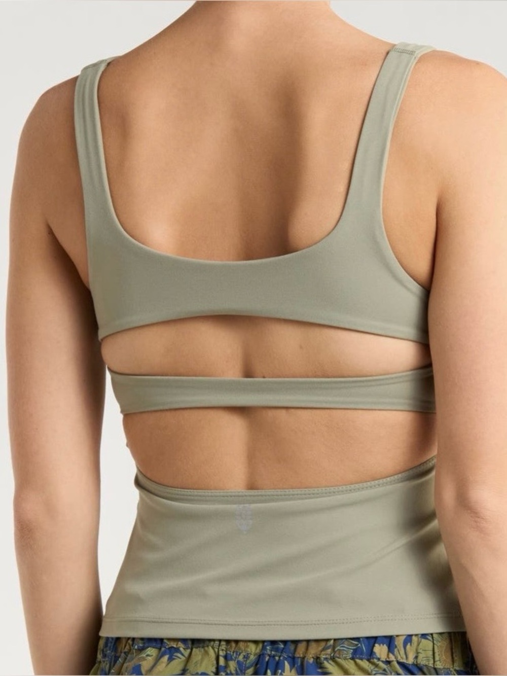 Free people workout top strapped back IN BLACK - shown in green for more pics